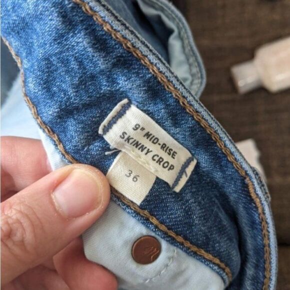 MADEWELL Mid Rise Skinny Crop 5 Button Sz 36 - Picture 8 of 9